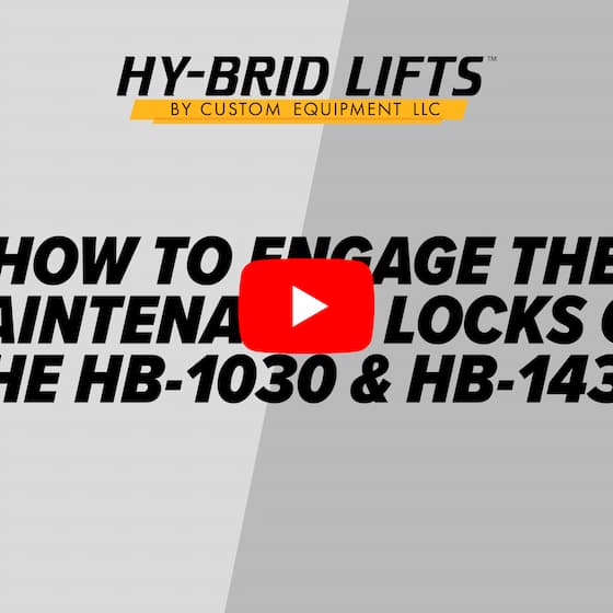 How to Engage the Maintenance Locks on the HB-1030 & HB-1430